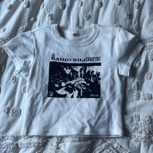 Radio silence cropped top